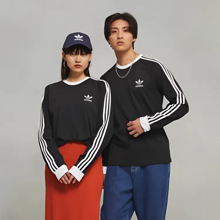 Adidas阿迪达斯三叶草【官方正品】男女款经典运动长袖T恤IA4877