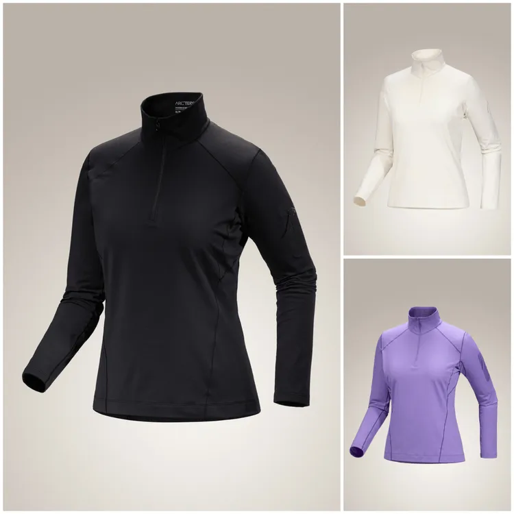 【美国直邮正品】始祖鸟RHO ZIP NECK女款户外秋冬舒适拉绒拉链衫