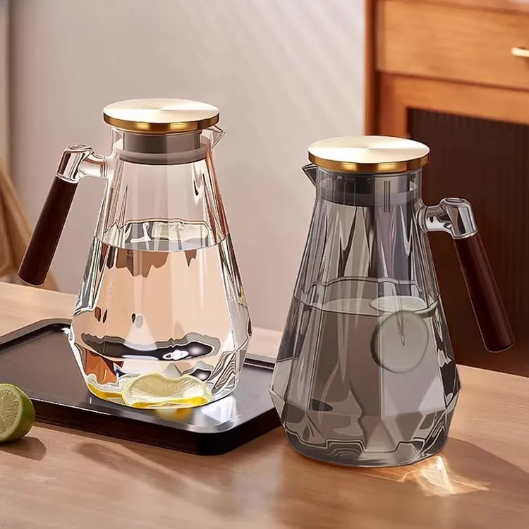 冷水壶家用耐高温玻璃水壶夏天储水大容量水杯套装耐热冷泡凉水壶