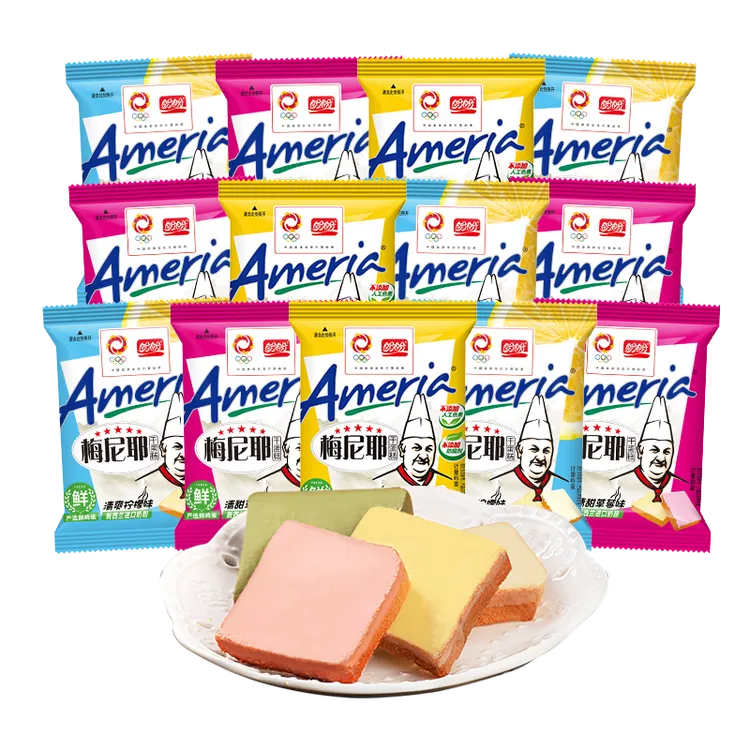 盼盼梅尼耶干蛋糕10g*13（奶香，草莓，柠檬口味随机）