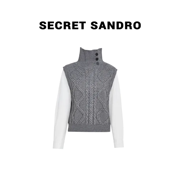  【安东尼】Secret Sandro 楚楚 毛针织衫 M65221243C