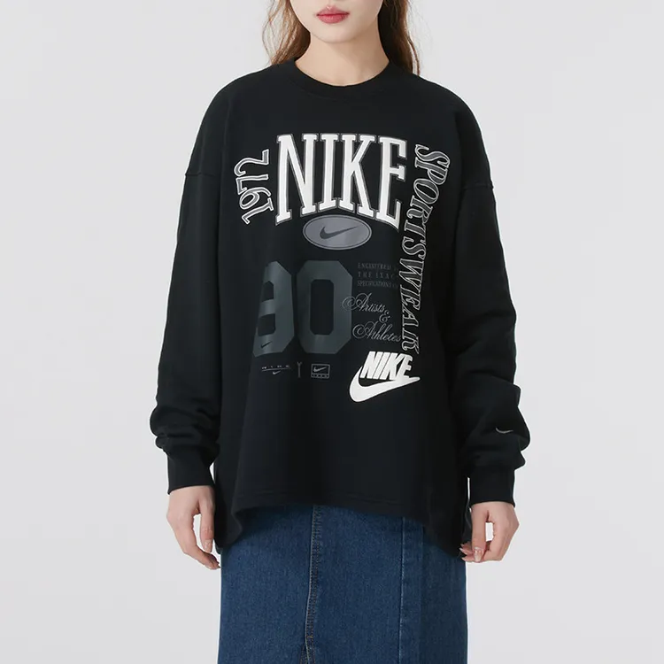 Nike耐克卫衣女2025新款运动服休闲宽松长袖套头衫跑步上衣HF9492