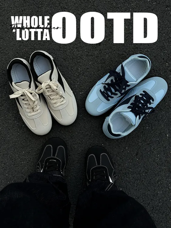 aoyo25FW/流影赛车鞋秋冬新款复古百搭德训鞋运动休闲鞋子