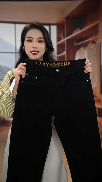 老爷车品牌秋冬新款商务直筒宽松男牛仔裤不掉色弹力百搭舒适长裤