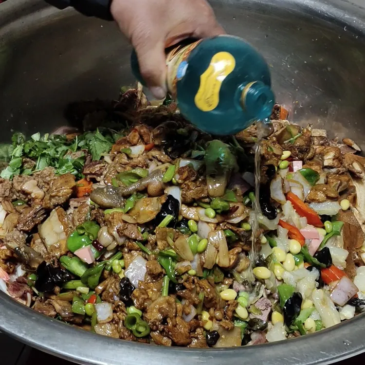 大席折菜试吃品尝装苏北大席菜徐州邳州新沂宿迁小时候的味道