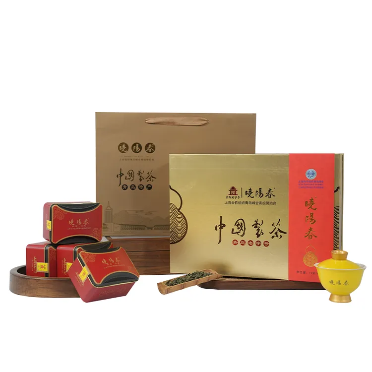 晓阳春翠龙珠2025新茶崂山绿茶礼盒装送礼佳品10克*24包