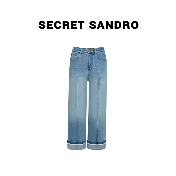 【春日牛仔】Secret Sandro 鸥小柒  牛仔裤 N25209011Q