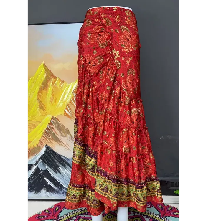 新款烫金蛋糕裙高腰时尚显瘦复古半身裙