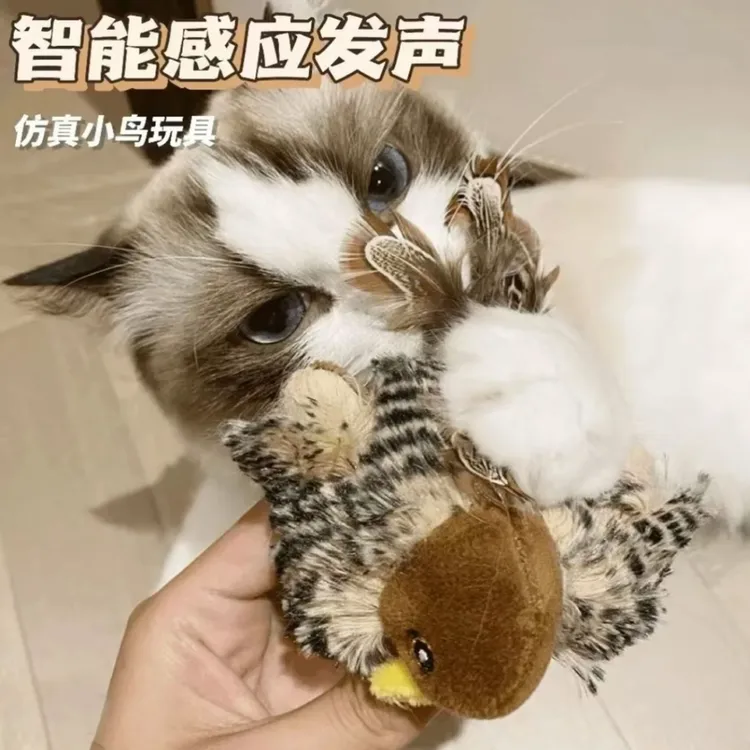 GiGwi贵为小猫咪专属用品猫咪玩具发声玩具小鸟玩具猫咪鸟类玩具商品图