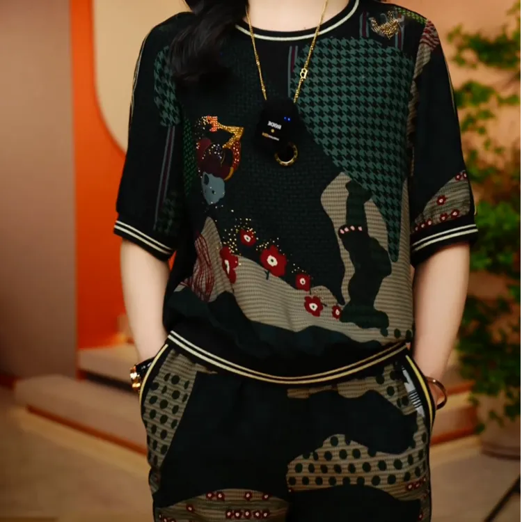 逸趣繁花-新款2025时尚舒适百搭减龄优雅轻奢气质套装