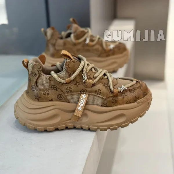 Gumijia/古米茄26年新款欧货潮牌舒适时尚厚底皮面休闲男鞋7770