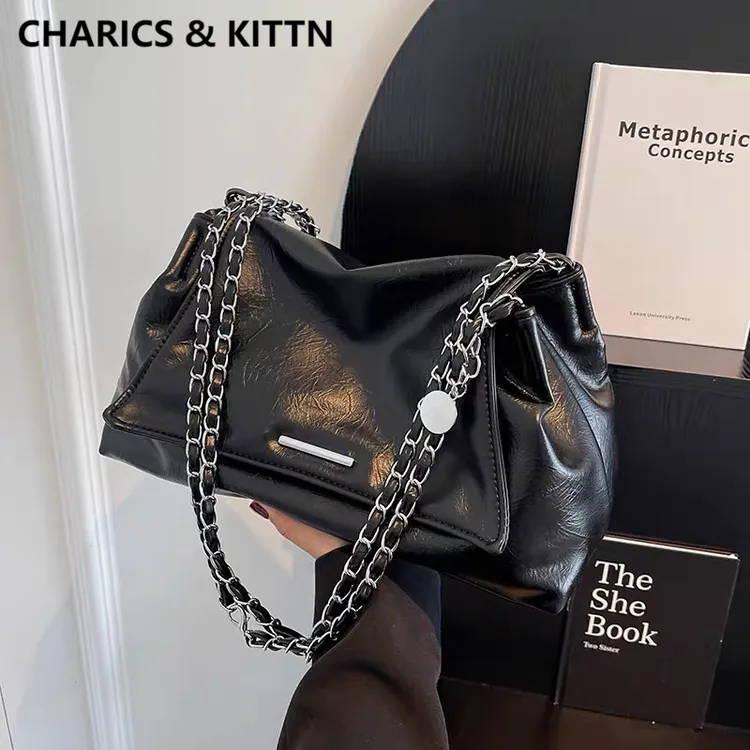 CHARICS&KITTN今年流行包包女士2025新款腋下真皮大容量单肩斜挎