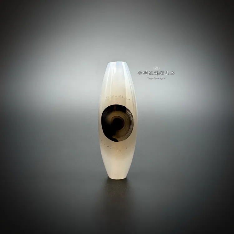 天然玛瑙缠丝玛瑙一眼冰透 尺寸 36.5*12.5