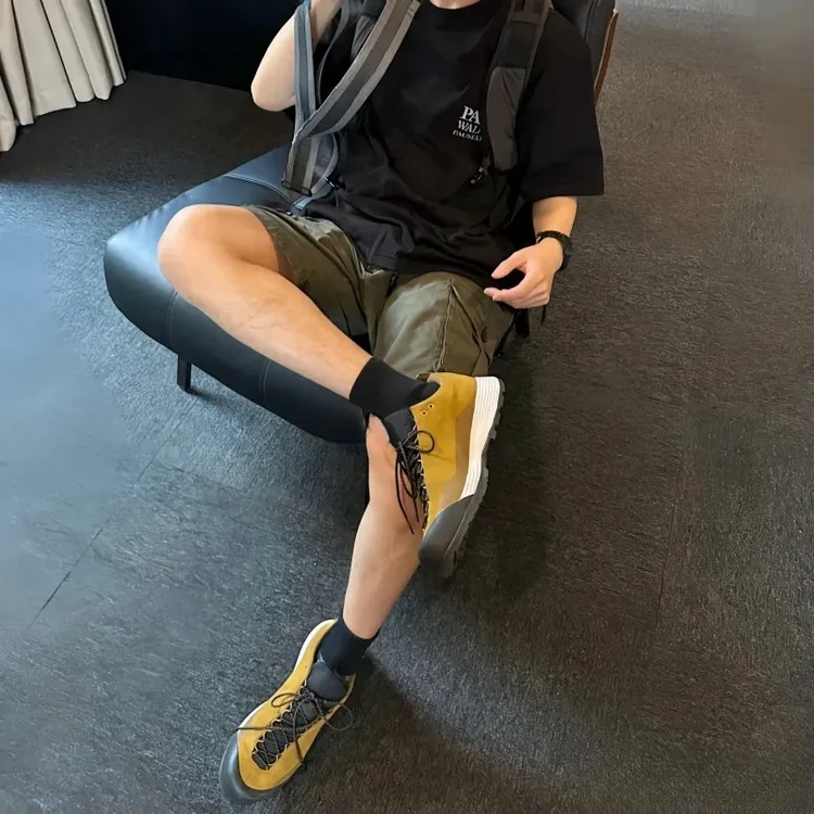 "茑"FL系列！轻量化！防滑耐磨！男士户外防水压胶越野徒步运动鞋