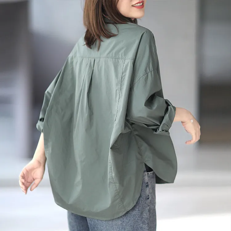 哥弟阿玛施正品日韩原单外贸大牌尾货长袖衬衫女秋季大码宽松慵懒