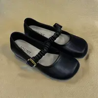 25年秋冬新款单鞋皮面厚底百搭时尚软底乐福鞋单鞋112