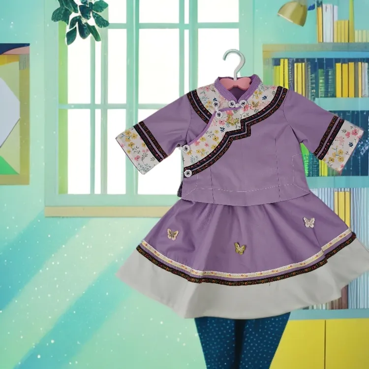 无品牌2025年新款中大童布依服装名族服装