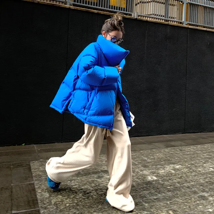 区区欧阳 短款白鸭绒羽绒服女冬季新款小个子加厚小香风外套