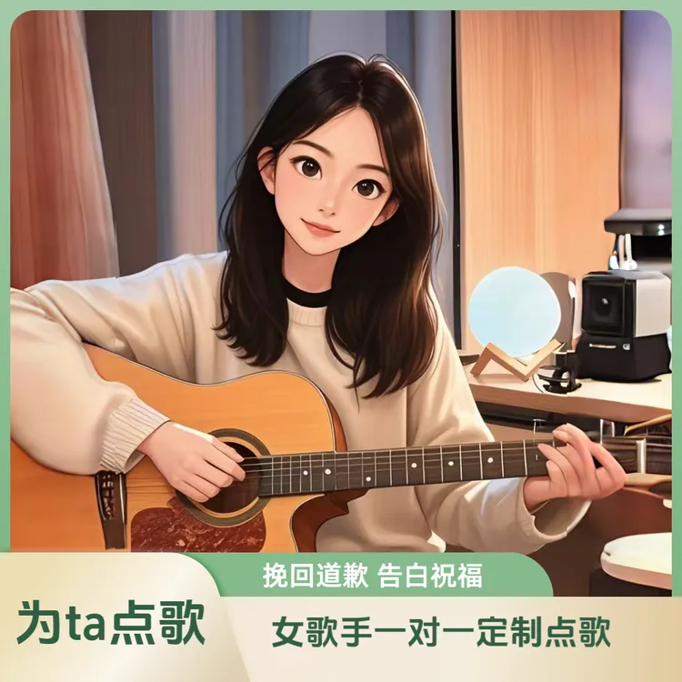 小鱼怡点歌台2--专业女歌手 传达留言弹唱送歌 点歌台价格一览表