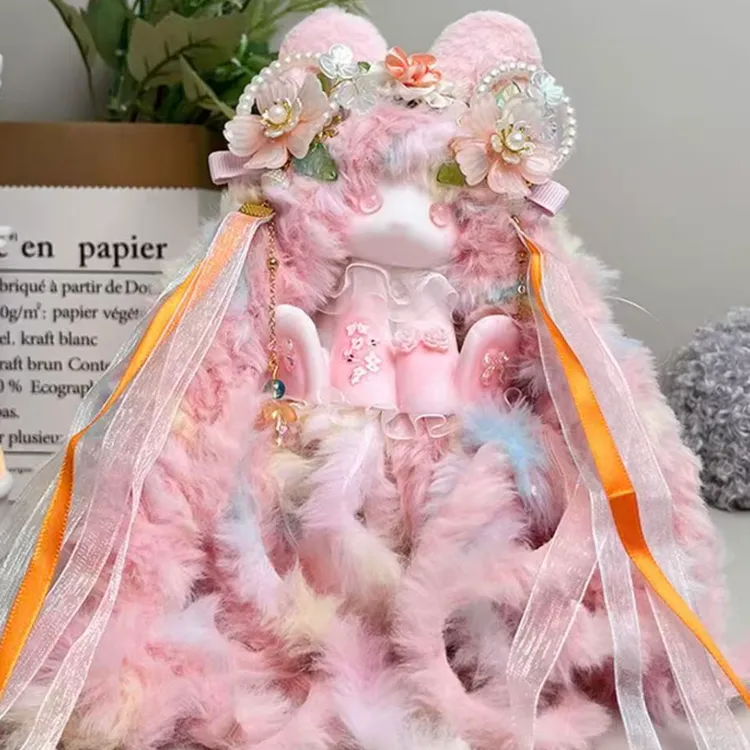 创意垂耳兔硅胶捏捏乐纯手工DIY玩具精致可爱 盲盒