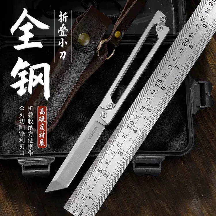 新款高硬度水果刀瓜果刀拆快递小刀露营烧烤吃肉刀便携