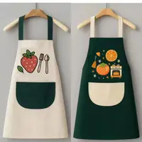 【到手两条】新款防油拼接均码家用洋气无袖防水可折叠配件礼盒套装