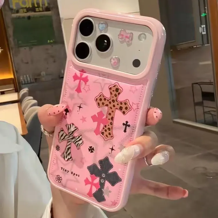 诚星泽涂鸦克罗心适用苹果17pro手机壳iPhone15/16新款14可爱13软