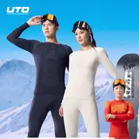 UTO/悠途绵羊毛保暖上衣长裤功能内衣套装男女秋冬速干运动套装