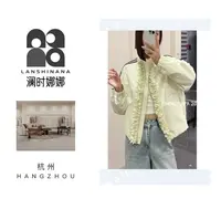 89831韩系拼接木耳花边夹克外套女休闲翻领显瘦上衣A140-121