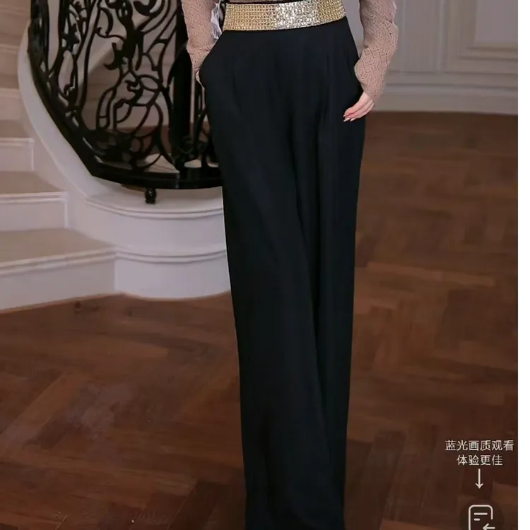 F2530281B【芙娜妮】秋季2025新款穿搭女装洋气裤子