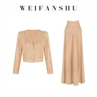 WEIFANSHU/魏凡舒【琥珀糖光】套装开衫&半裙