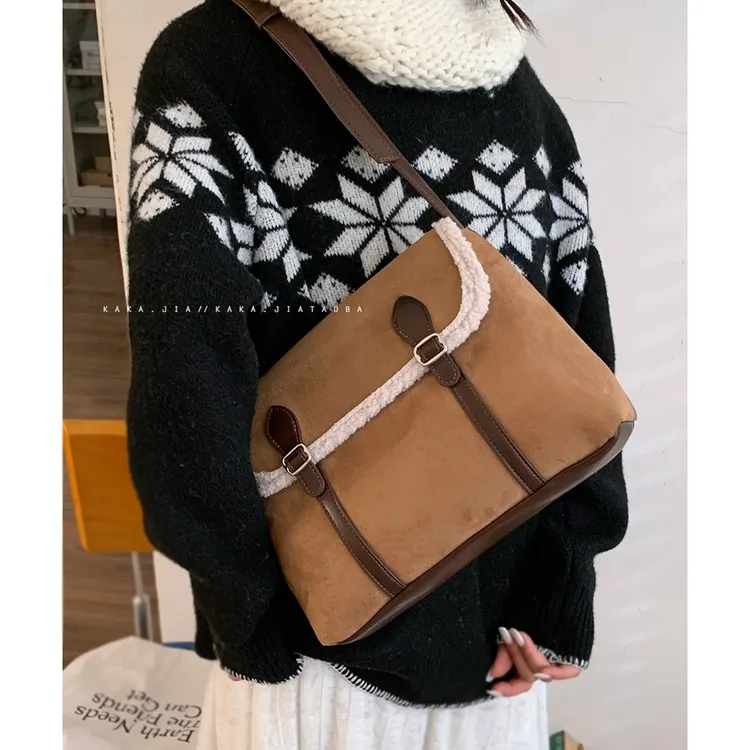 韩系腋下包包女款爆款2025新款秋冬复古时尚通勤包小众百搭单肩包