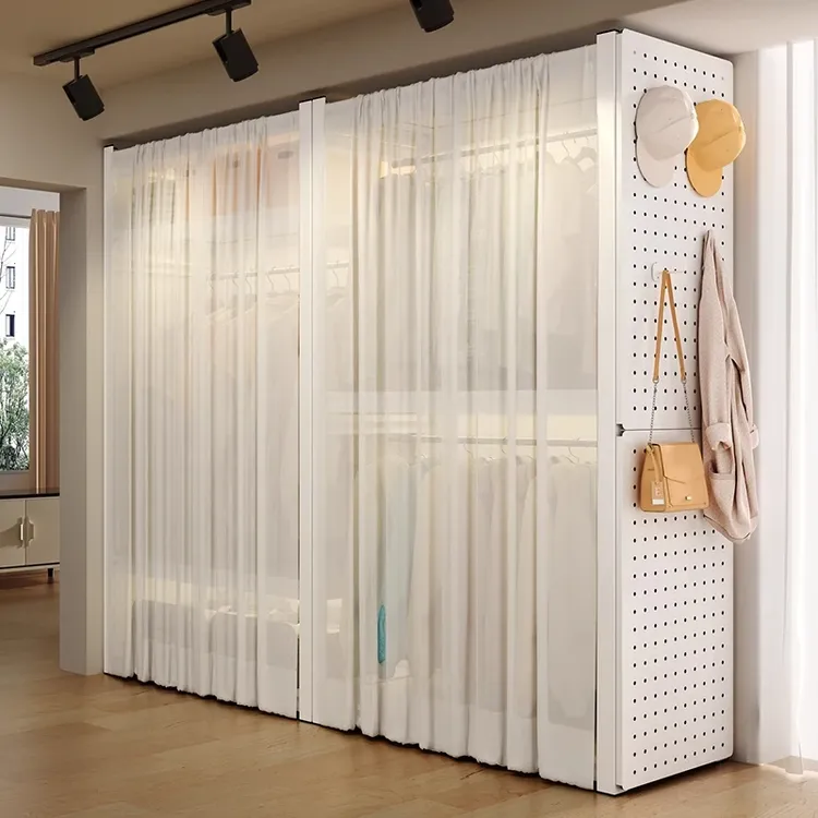 家居衣柜客厅租房落地式衣架子衣帽架自由组装晾衣架衣橱挂衣架