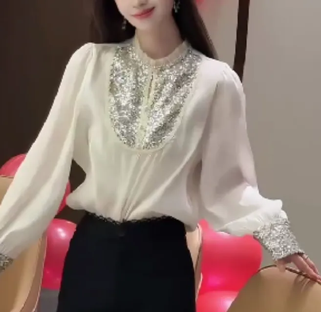 2025洋气新款时尚女装网红高级感修身爆款修身潮流上衣靓丽叶2