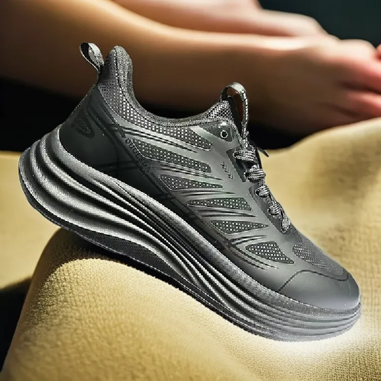 多乐达冬季棉鞋男鞋运动保暖加绒防滑减震增高户外防水休闲鞋