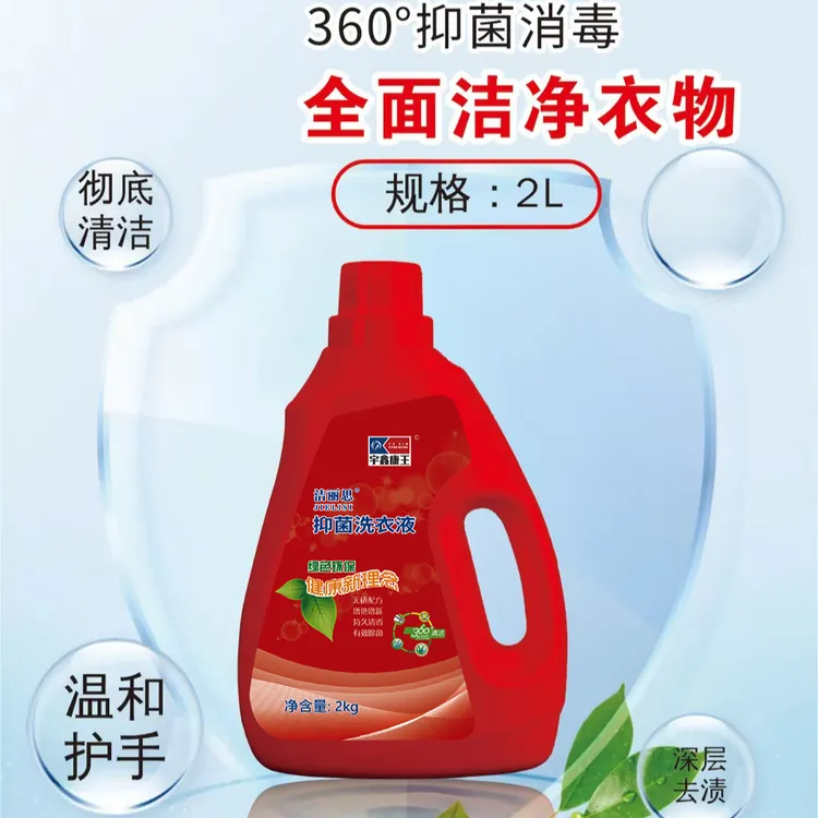 洁丽思抑菌洗衣液 2L装 全面洁净衣物绿色环保去渍