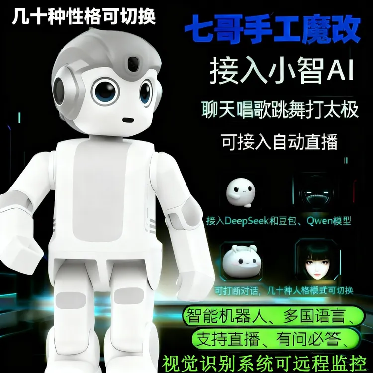 小智AI机器人【多种性格可选】手工魔改带摄像头可聊天自定人格