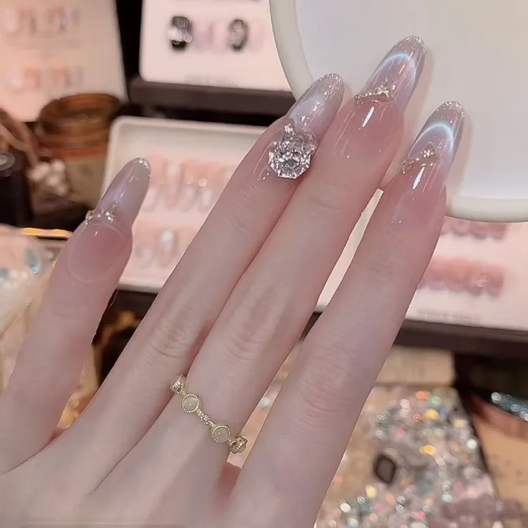 紫霞仙子- painted clear bow 纯手工穿戴甲 10片装