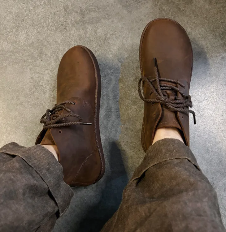 【高帮靴子】208-1百搭复古真皮短靴