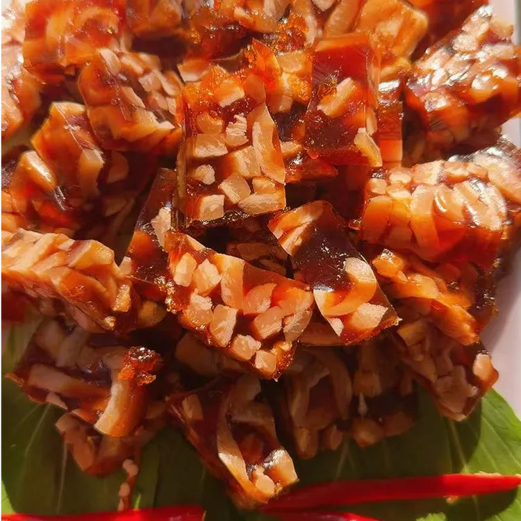 猪皮冻，及时取快递，收到后低温冷藏三小时后再食用