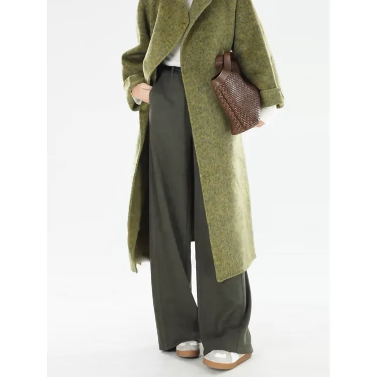 秋冬女韩系裤子加厚阔腿裤2025秋冬季潮流新款高腰休闲小个子裤子