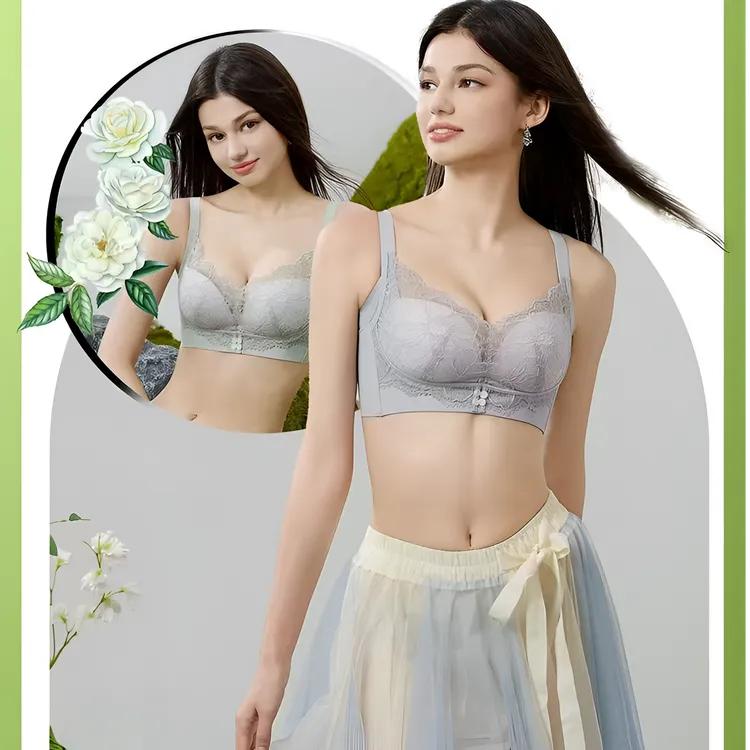梦花情608#水乳交加中厚B杯内衣女聚拢发防下垂收副乳无钢圈文胸