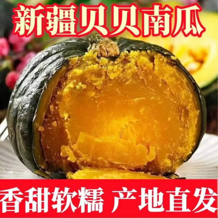 D【新疆直发】沙漠贝贝南瓜露天种植5斤装沙糯粉甜