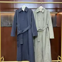 【特价】CSY1697 纯元意大利客人订单 2024春双色长款风衣