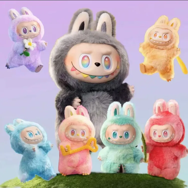 潮玩盲盒毛绒公仔三代国版端盒全套