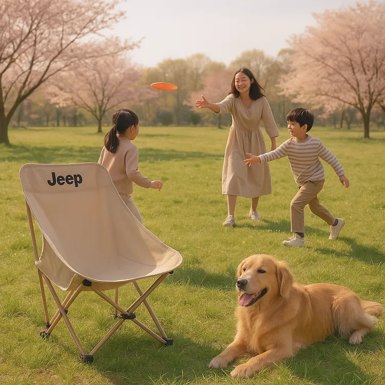 jeep户外月亮椅折叠椅子户外折叠椅户外折叠椅露营椅子家具便携