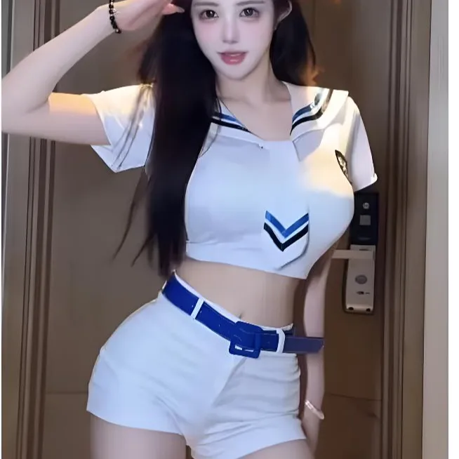 韩版欧美休闲风简约通勤时尚套装酒吧上衣辣妹日式情调女装高级感