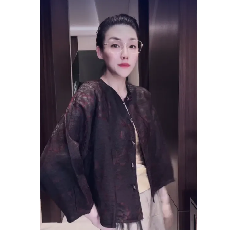 重磅香云纱 双面双穿  蝙蝠袖 衬衫 CS0702