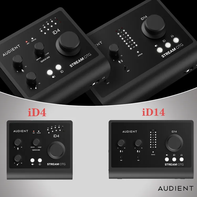 Audient奥顿特ID4 ID14 StreamOTG录音编曲配音乐器声卡