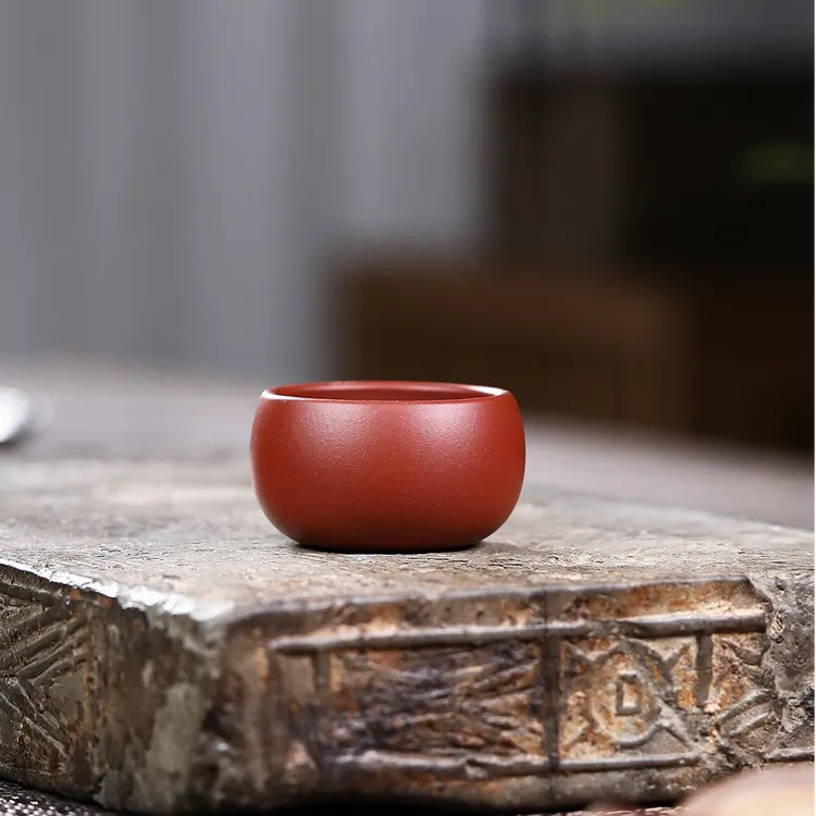 【新人福利】紫砂陶瓷大手工茶杯红袍50cc功夫茶杯主人高档宜兴茶器